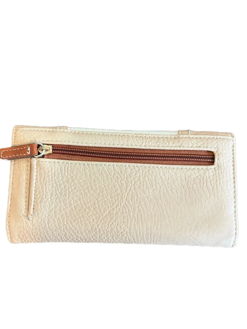 BOC Cream and Tan Wallet
